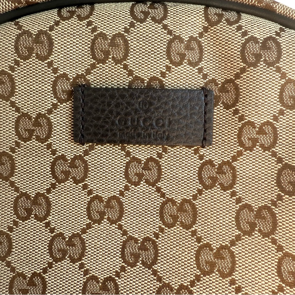Gucci Canvas Monogrammed Backpack - image 4